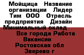 Мойщица › Название организации ­ Лидер Тим, ООО › Отрасль предприятия ­ Дизайн › Минимальный оклад ­ 16 500 - Все города Работа » Вакансии   . Ростовская обл.,Зверево г.